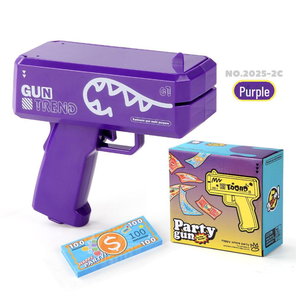 60-Electric Money Spray Gun: Unique Toy Shooting US Dollar Bills