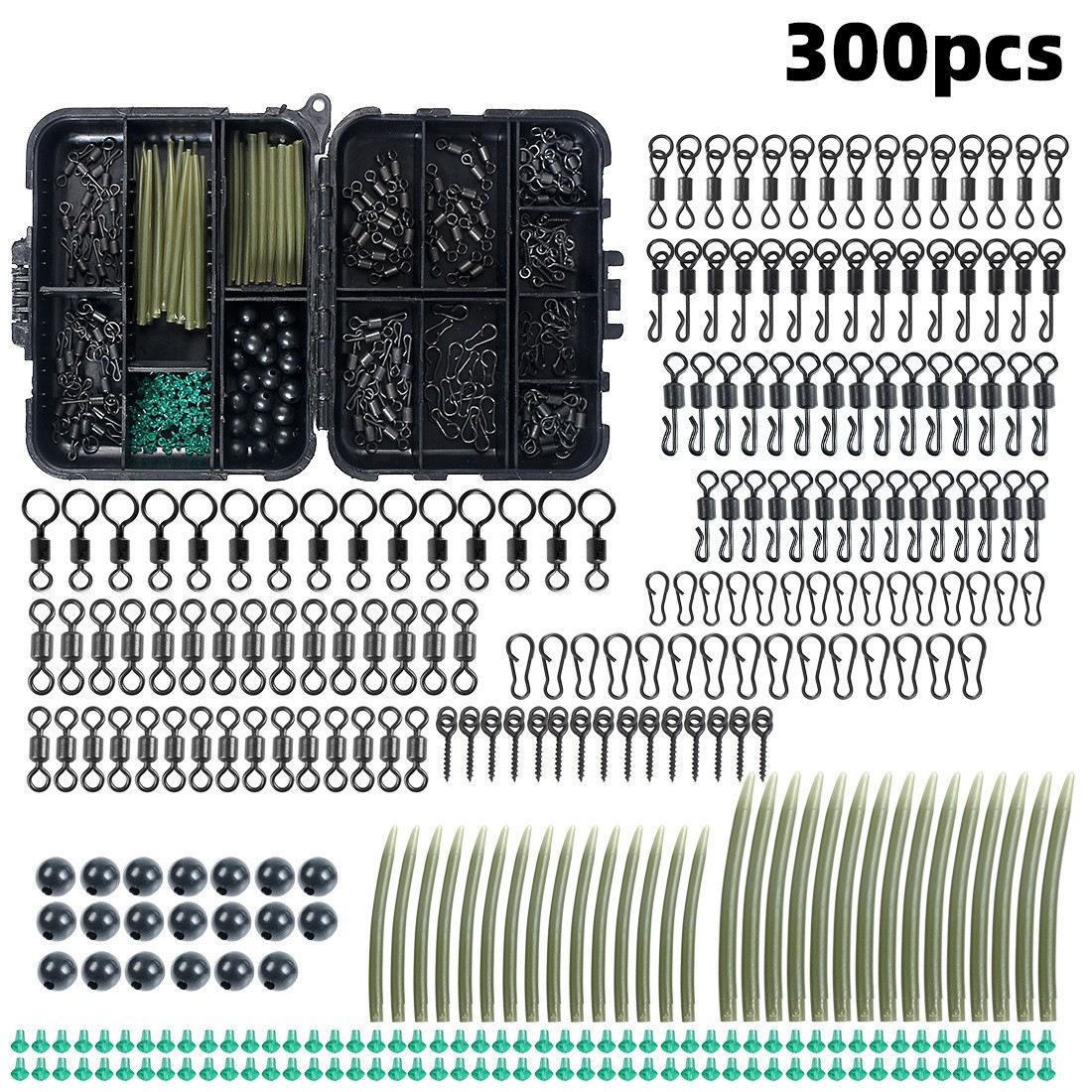 

300 Pieces European Fishing Library European Carp Fishing Accessories Set Hose Bean Stop Ring Fishing Gear