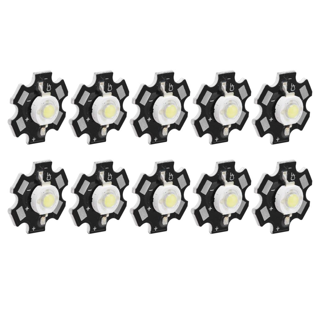 10Pcs Ultra Bright LED Chip 3V DIY Light Beads for Ceiling Light Downlight Flashlight Table Lamp