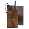 Tory Burch Perry Letter Logo Gold Hardware Canvas Tote Bag Shopping Bag Shoulder Crossbody Handbag Small Women tote Dark-Brown 176060-200
