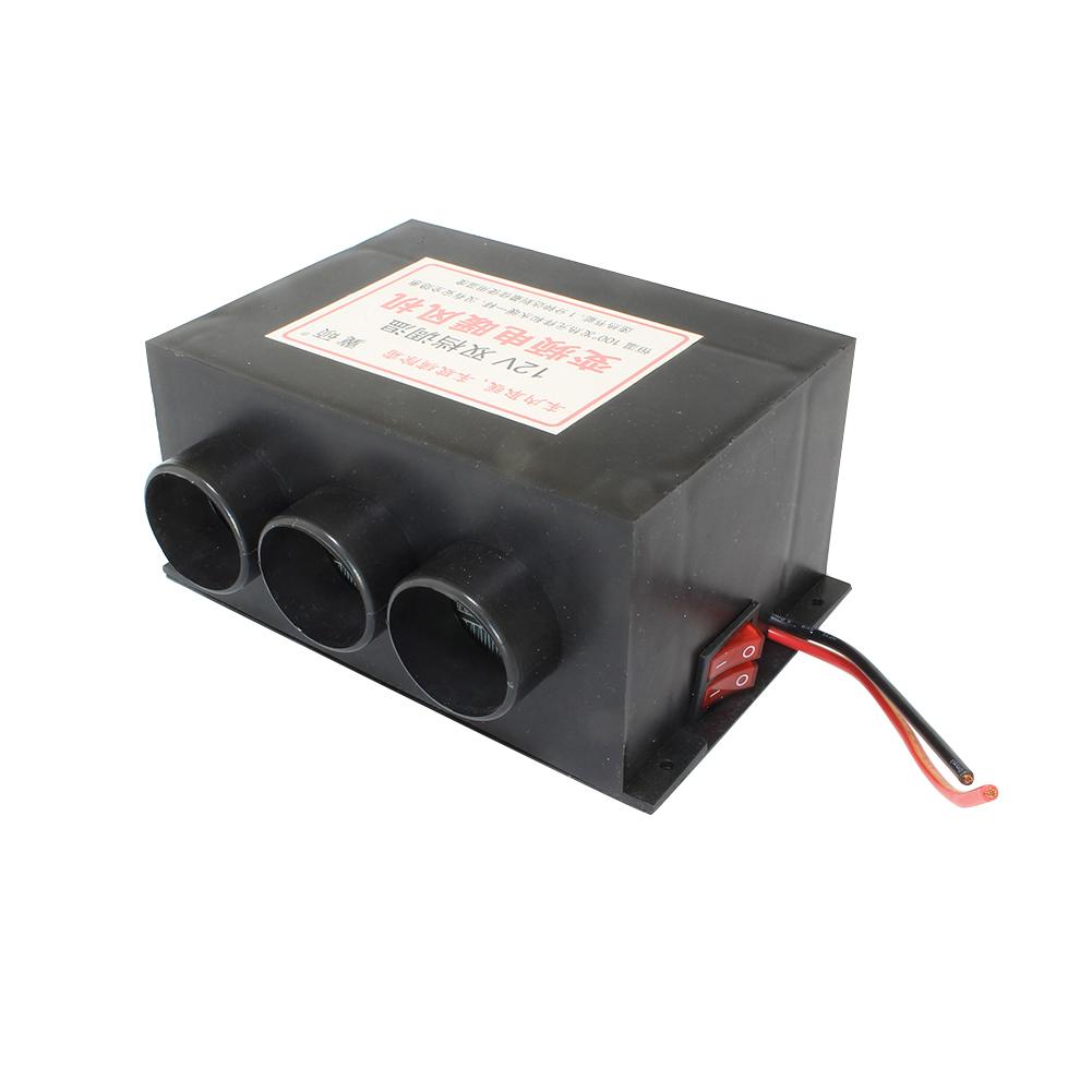 24V 800w Hole Car Heater Tungsten Heater 3 Air Outlet 3 Cooling Fan Used For Defrost Demist Deicing Instant Heating
