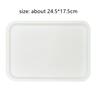 White Plastic Tray, Multi-function, Rectangular Storage Tray, Nordic Simple, Home, Kitchen, Supplies, Fruit, Dessert , 29*17cm
