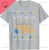 Funny Ugly Hanukkah Lets Get Lit Unisexorah Jewish Chanukah Unisex T Shirt High Quality Cotton Printed TShirt Ancient Festival Tops