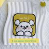 Square Puppy Embroidery Patch for Clothes, Jacket Repair, Applique, Garment or Bag Decoration, Sew-on