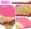 Shoroku GIZAGIZA Folding Fan Boxed Day Gift Pop Color Summer Fan [Nishikawa Shoten] (Pink) - Mother's - - Women's