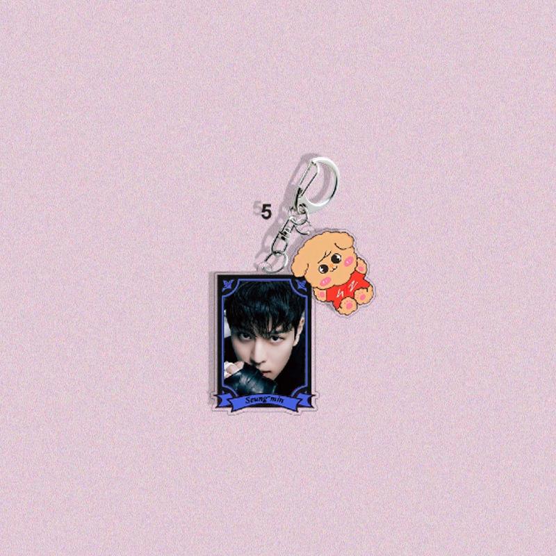 1pc Stray Kids Acrylic Keychain with SKZOO Cartoon Pendant, 2-in-1 Kpop Member Photo Frame Key Ring, SKZ Album Merchandise Bag Accessory for STAY Fans