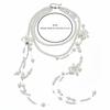 Faux Pearl Lilium Flower Pearl Necklace Multi Layer Stacked Flower Choker  Vacation Look