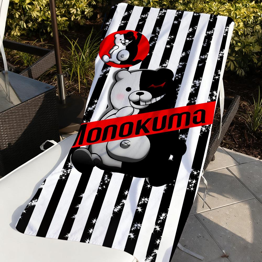 Cute D-Danganronpa M-Monokuma Game Towel Soft Pool Gift For Travel Gym Shower Camping Quick Dry Sports Large Beach Towels