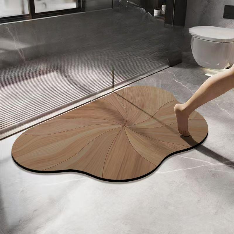 Badkamer absorberende diatomeeënaarde toilet deurmat toilet toilet vloermat toilet tapijt 50x80cm19.7x31.5in