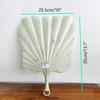Summer Plastic Portable Fan  Chinese Hand Cranked Fan Cool Breeze Performance Dance Party Pography Props Fan