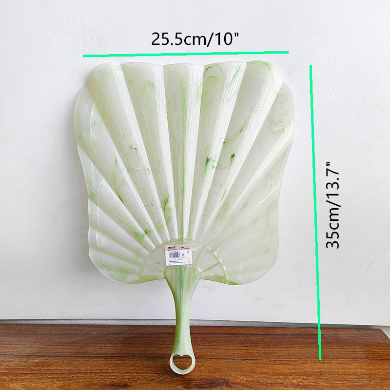 Summer Plastic Portable Fan  Chinese Hand Cranked Fan Cool Breeze Performance Dance Party Pography Props Fan