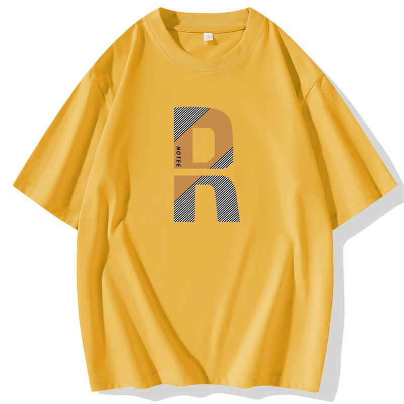 Unisexové letní bavlněné tričko s krátkým rukávem, ležérní domácí prázdninový styl