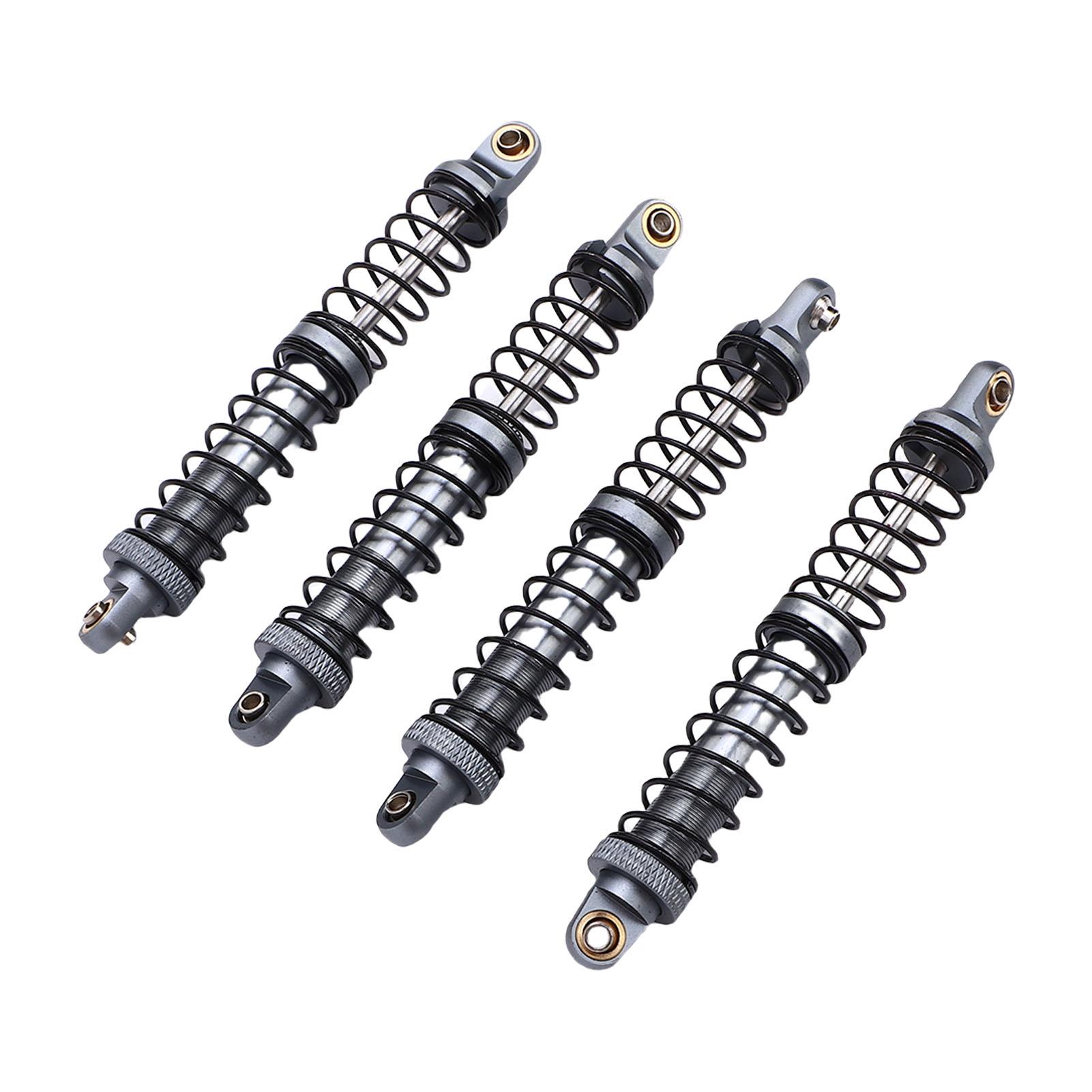 

4pcs RC Car Shock Absorber Alloy 100mm Double Springs Shock Damper for 1 10 RC Crawler Off Road Car Ti Color