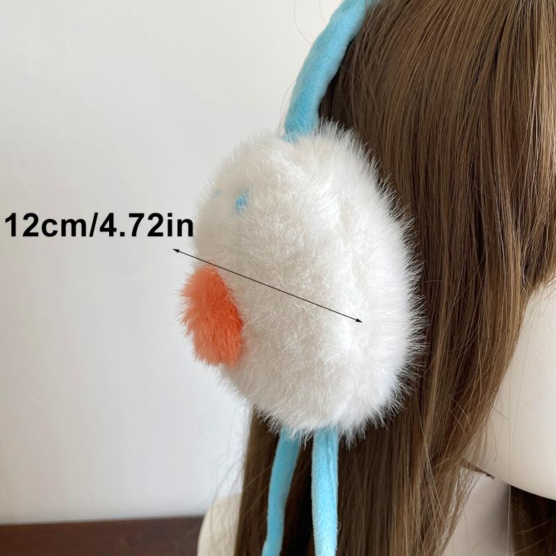 1Pc Snowman Earmuffs Plush Protection Ear Anti-Freezing Keep Warm Outdoor