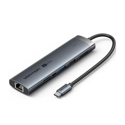 USB-C Docking Station - VENTION - TGUHB - 8-in-1 - HDMI 4K@60Hz - PD 100W - RJ45 Gigabit