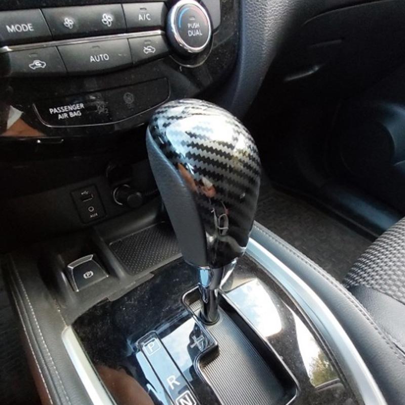 Für Nissan X-trail T32 Rogue Qashqai J11 Murano AT 2014 - 2018 Auto Getriebe Kopf Schaltknauf Abdeckung Handball Trim Aufkleber