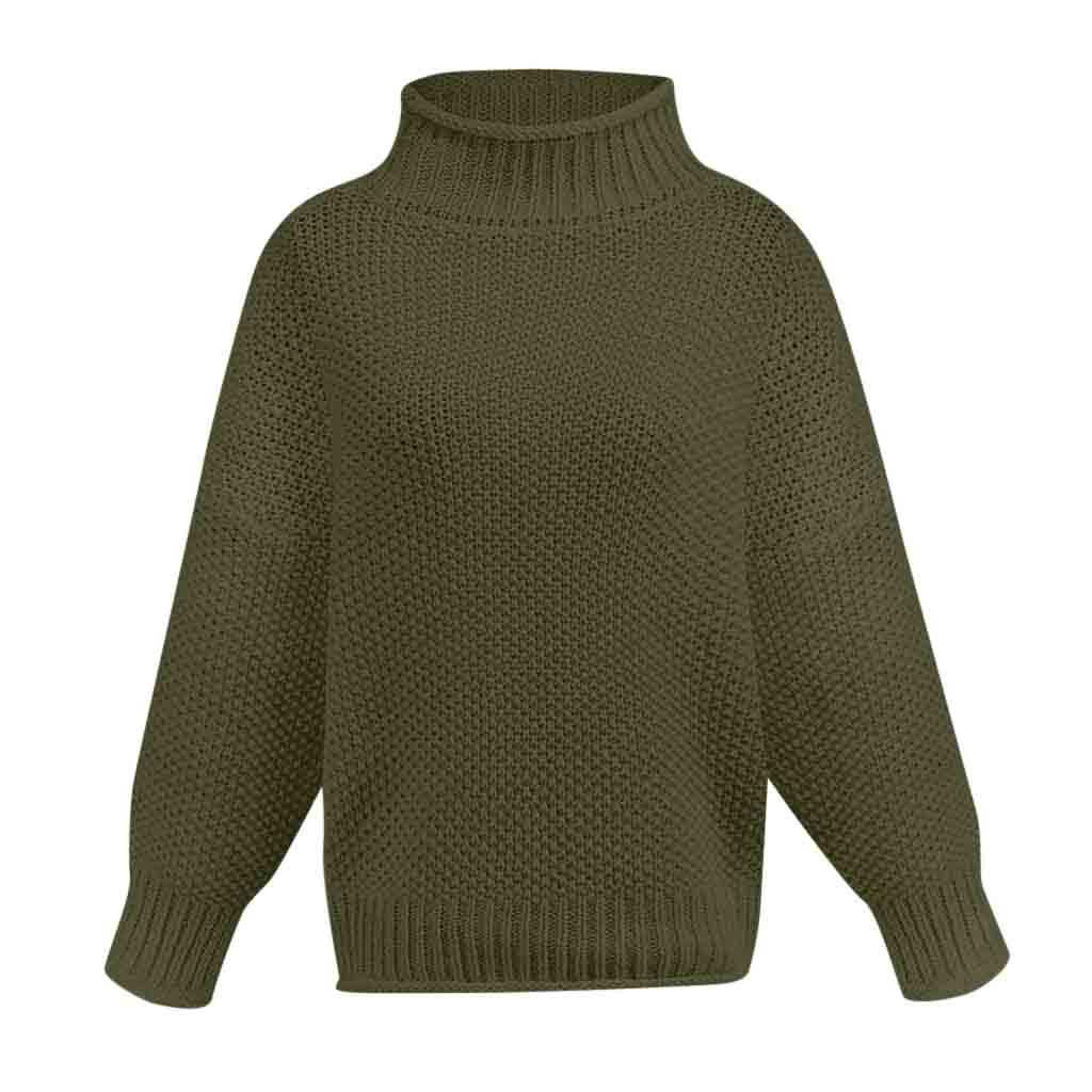 Womens Off The Shoulder Sweater Casual   Knitted Loose Long Sleeve Pullover