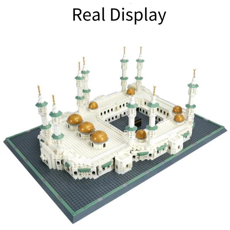 2291PCS Great Mosque of Mecca Creative Architectural Building Blocks Set World Renowned  Model Mini Bricks Toy for Kids Gifts