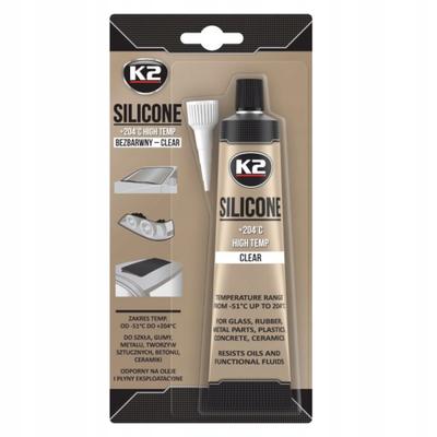 K2 Colorless Silicone 85 +204°C Elastic Neutral Sealant