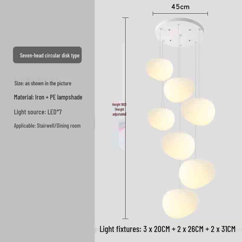 Milky White Round Pendant Lamp for Nail Salons, Cafes, Children's Clothing Stores, and Weddings