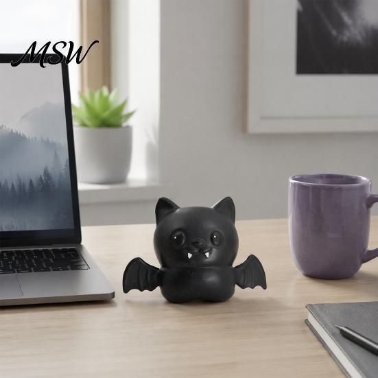 Anxiety Relief Toy Halloween Bat Squeeze Toy, Spooky Stress Hand Relaxation Ball Fidget Party Favors for Kids Adults TPR