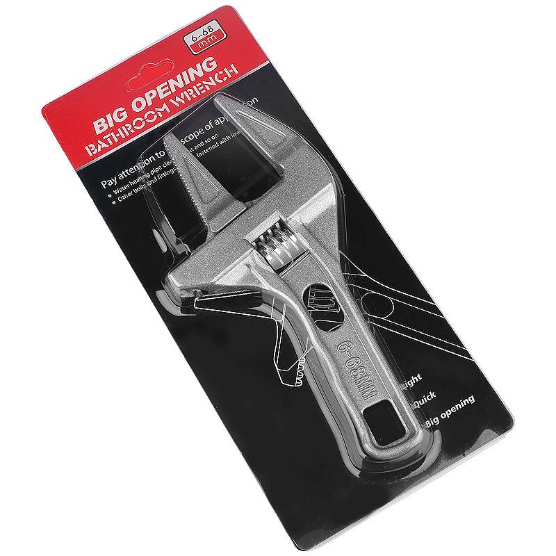 

Инструмент гаечный ключ для ванной комнаты Многофункциональный короткая ручка Большое отверстие Ремонтный гаечный ключ Канализационная труба Кондиционер Гаечный ключ с открытым концом