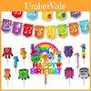 Set di Palloncini e Striscione a Tema Numberblocks Colorati Per Festa di Compleanno Memorabile