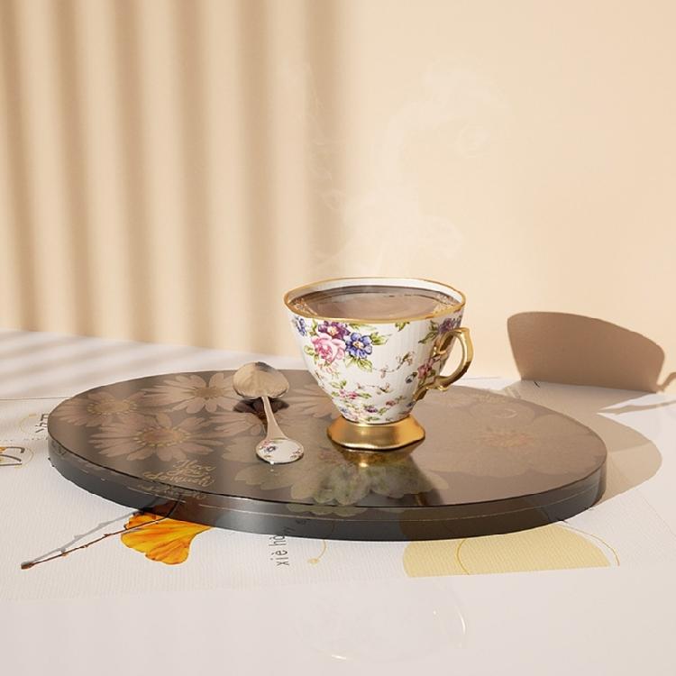 Stampo a Vassoio Specchio in Silicone Utilizzato per Realizzare Artigianato in Resina per Decorazioni Fai-da-Te per la Casa