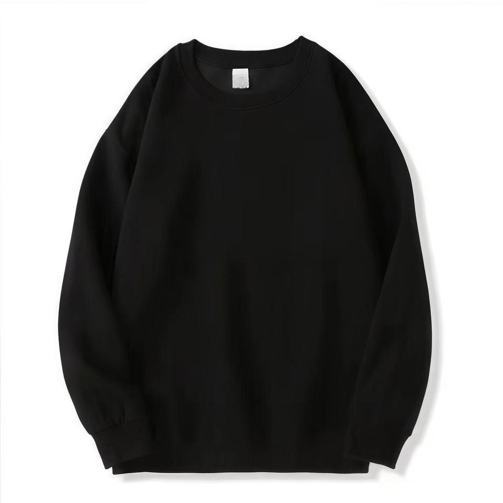 320g Heavyweight Men's Drop Shoulder Cotton Hoodie - Thick Long Sleeve Base Layer for Autumn/Winter