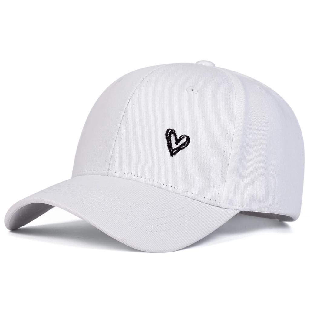 Unisex Love Embroidery Baseball Caps Spring Autumn Outdoor Adjustable Casual Hats Sunscreen Hat