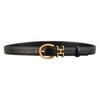 Womens Leather Belt Pin Buckle Thin Fashion Versatile Suits Pants
