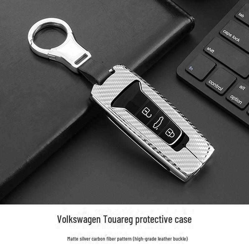 Husă Metalică Protectoare pentru Cheie Volkswagen Touareg cu Breloc