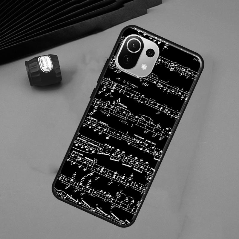 Music Notes Case For POCO F5 X3 X5 Pro F3 F4 X4 GT M5s C40 Cover For Xiaomi 13 11T 12T Pro 12 Lite 12X