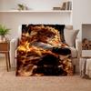 Kyojuro Soft Warm Flannel Blankets Comfortable Blanket for Home Decoration Gifting