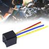 Reliable 80A Relays Socket Wiring Harness for Vehicle Electrical System with Clear Identification Mark Easy Installation