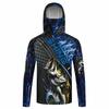 Men Hood Fishing Shirt Long Sleeve Fishing T Shirt Protection Fishing Apparel
