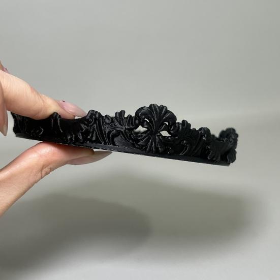Gotische Sieraden Display Tray 3D Geprint Zwart Trinket Schaal voor Ketting Armband Ring Horloge Vintage Decoratief Dienblad voor Keuken Woonkamer Huisdecoratie