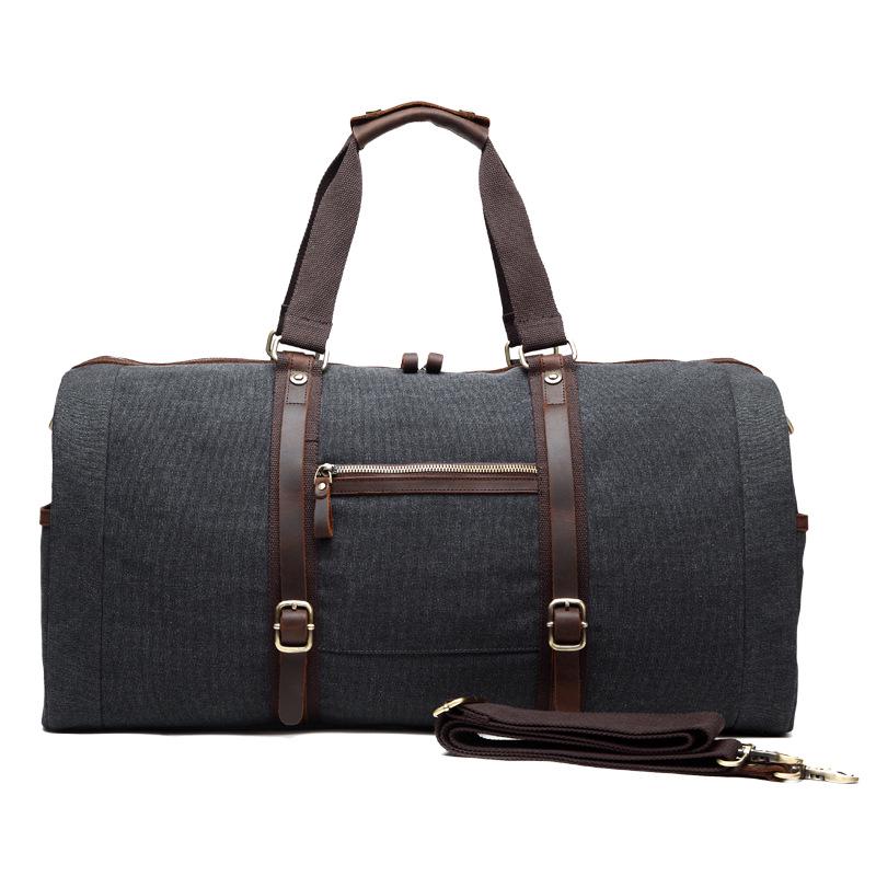 Travel Large-Capacity Handbag Single Shoulder Oblique Span Multi-Functional Luggage Bag Casual Men S Canvas Men S Bag