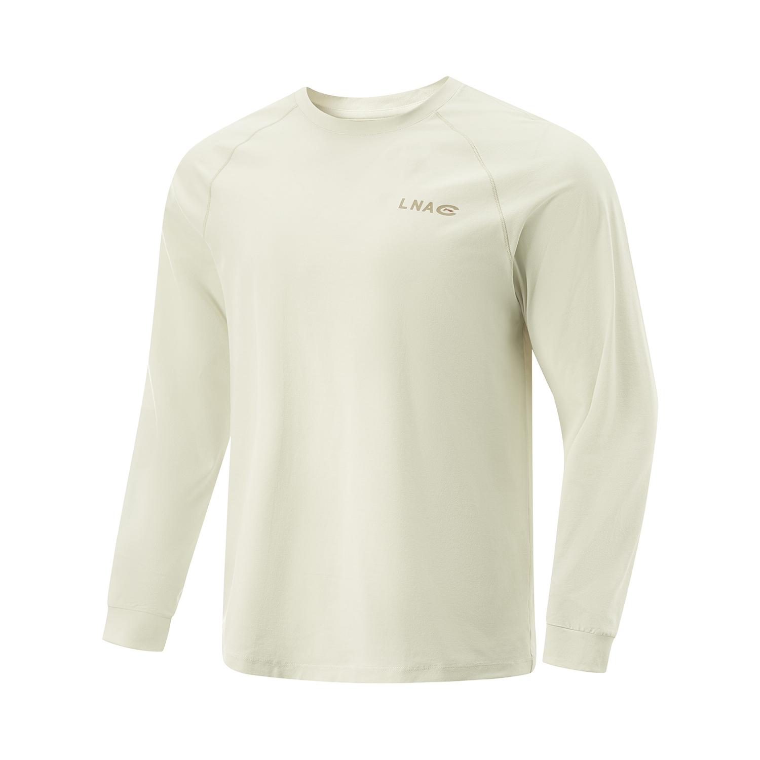 

Li-Ning Comfortable Breathable Long Sleeve T-Shirt Men tops Silver-Grey ATLV109-2 L