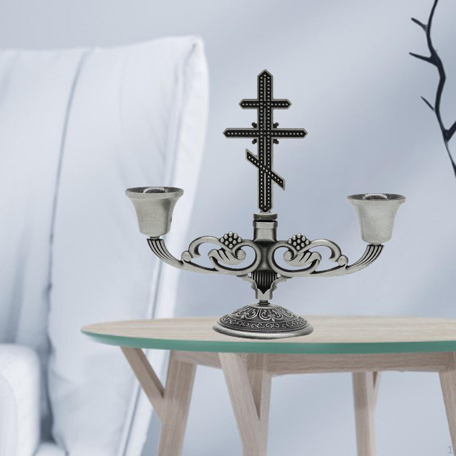 Подсвечник Держатель для свечи Христианский Классический Центральный элемент Канделябр Канделябры Столбчатый Tin