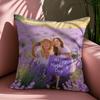 Custom Woven Square Throw Pillow Washable European & American Style Mother's Day Gift for Living Room