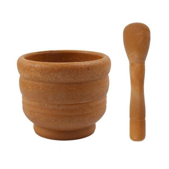 Manual Plastic Mortar And Pestle Set Garlic Herb Spice Grinder Crusher Bowl Kitchen Smashing Tool for Guacamole Seasonings Paste Ginger