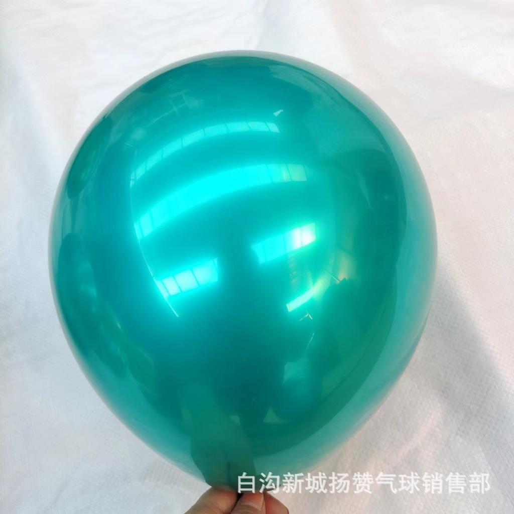 Teal Blue Balloon, Christmas Dark Green Christmas Decoration Party Birthday High-End Decoration Night Blue Midnight Green Balloon