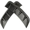Universal Auto Fender Cover Trim, Car Wheel Arch Eyebrow Sticker Protector Covers, Wheel Arch Side Fender Air Outlet Cover Trim - Black