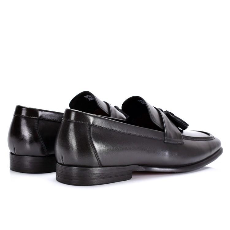 Men's Genuine Leather Tassel Loafers: Business Casual & Wedding Slip-on Shoes