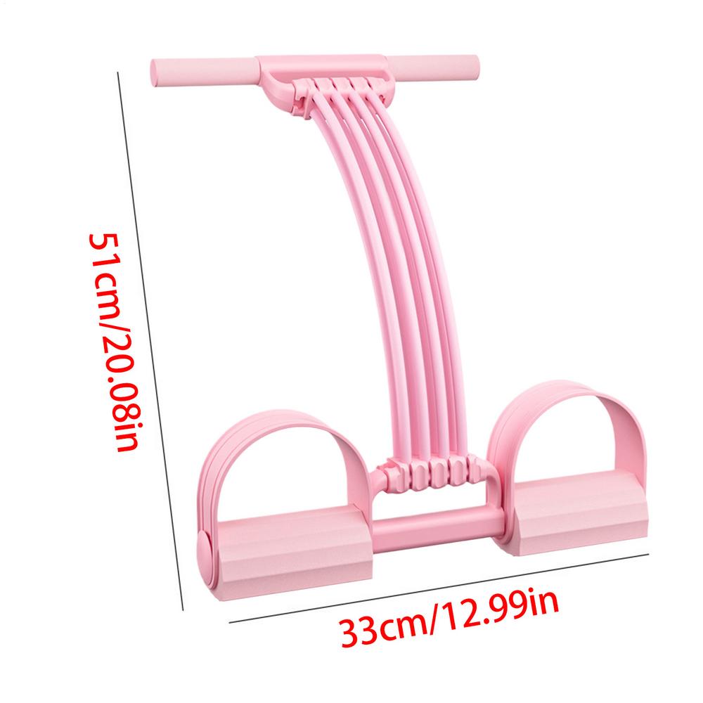 Multifunction Pedal Resistance Band 8-tube Latex Adjustable Band With Handle Home Workout Equipment For Gym Fitness Exercise