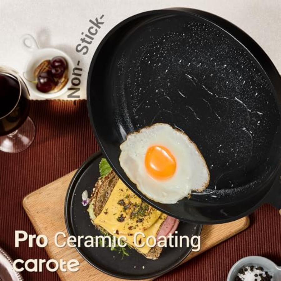 Ceramic Cookware Set Nonstick 16pcs Pots and Pans Set Nonstick Non-Toxic PFAS-Free Dishwasher Safe RV Camping Cookware Set Cook