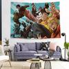 SSakamoto Days Anime Printed Large Wall Tapestry Indian Buddha Wall Decoration Witchcraft Bohemian Hippie Decor Blanket