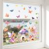 Watercolor Genie Mushroom Study Room Living Room Bedroom Wall Decoration Beautification Stickers