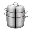 Wutuo 30cm Two-Tier Stainless Steel Steamer Pot